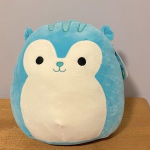 New 12” Squishmallow - Santiago the blue squirrel